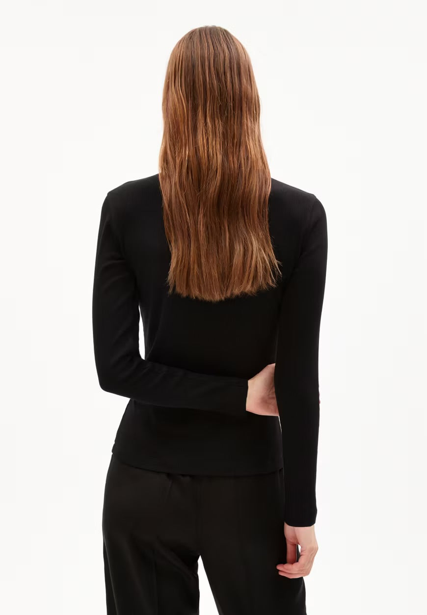 Armedangels - FW24 - Fatimaara Top in Black - front 3