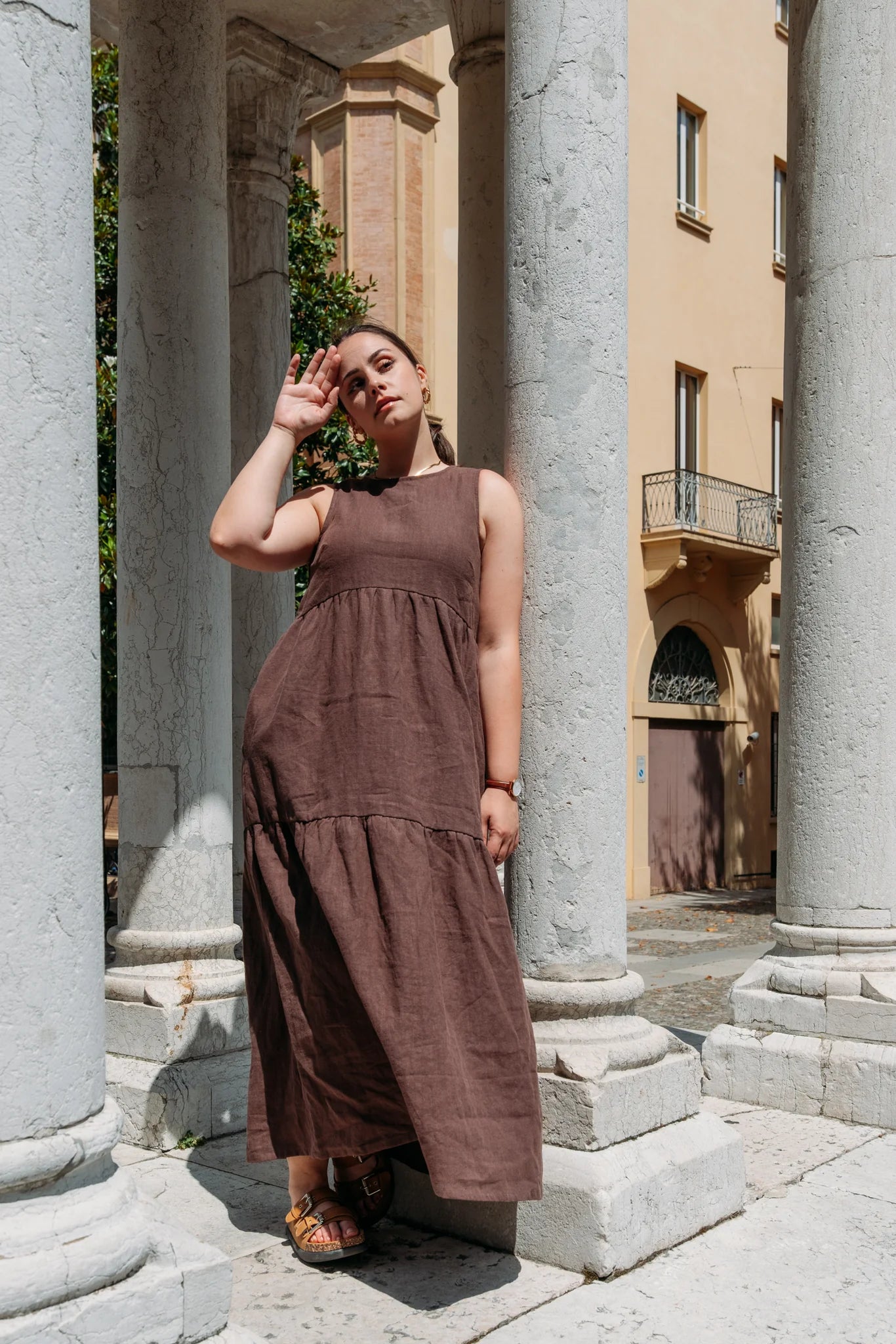 Bari Dress in Cacao