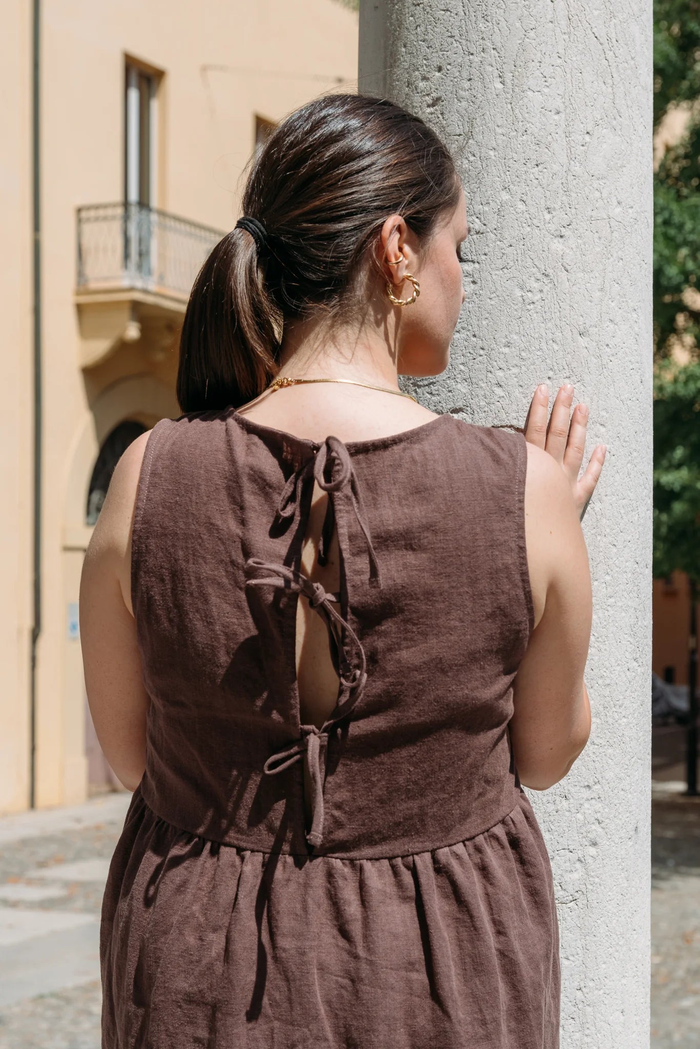 Bari Dress in Cacao