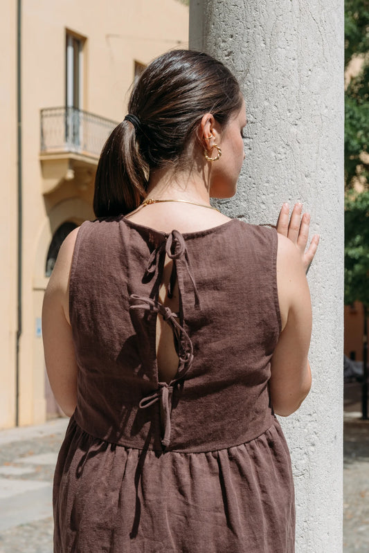 Bari Dress in Cacao