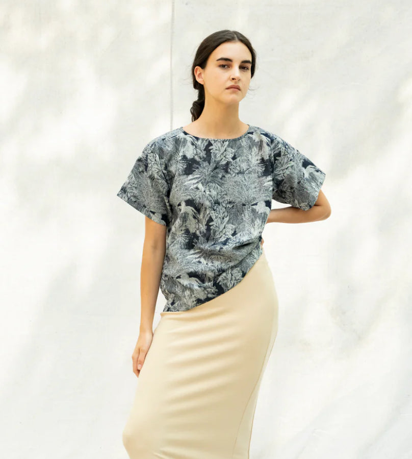 Bodybag by Jude - SS25 - Santiago Shirt in Tropical Jacquard - Front 2