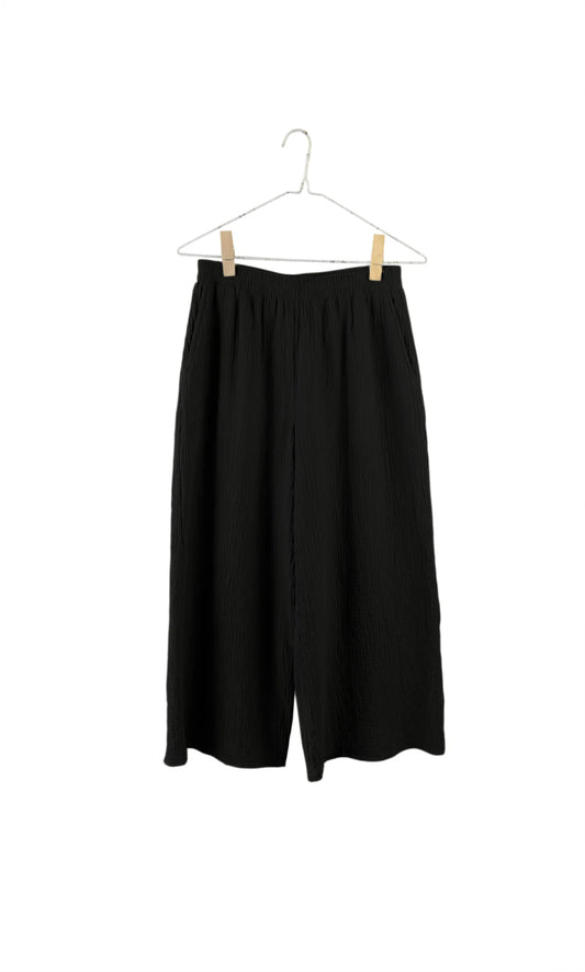 SS24 - it is Well L.A Organic Wide Gauze Pant in Black