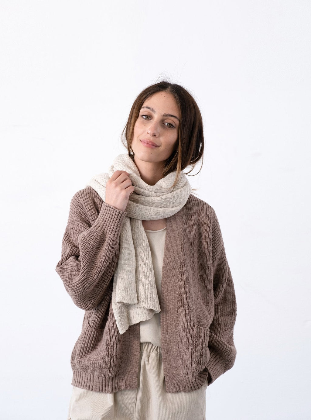 It IS Well L.A Jersey Tuck Scarf in natural 