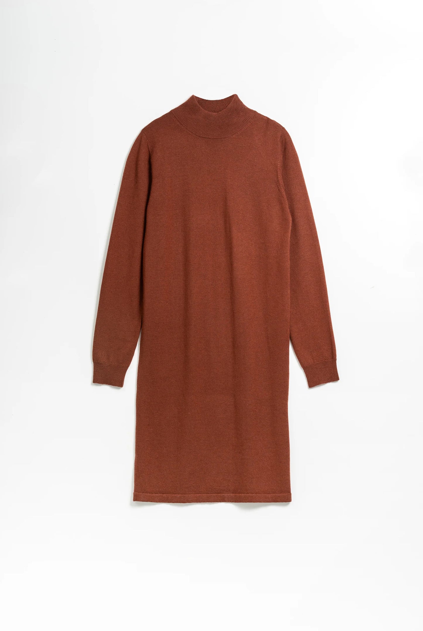 Dinadi - FW24 - Merino Dress in Rust Red - front 4