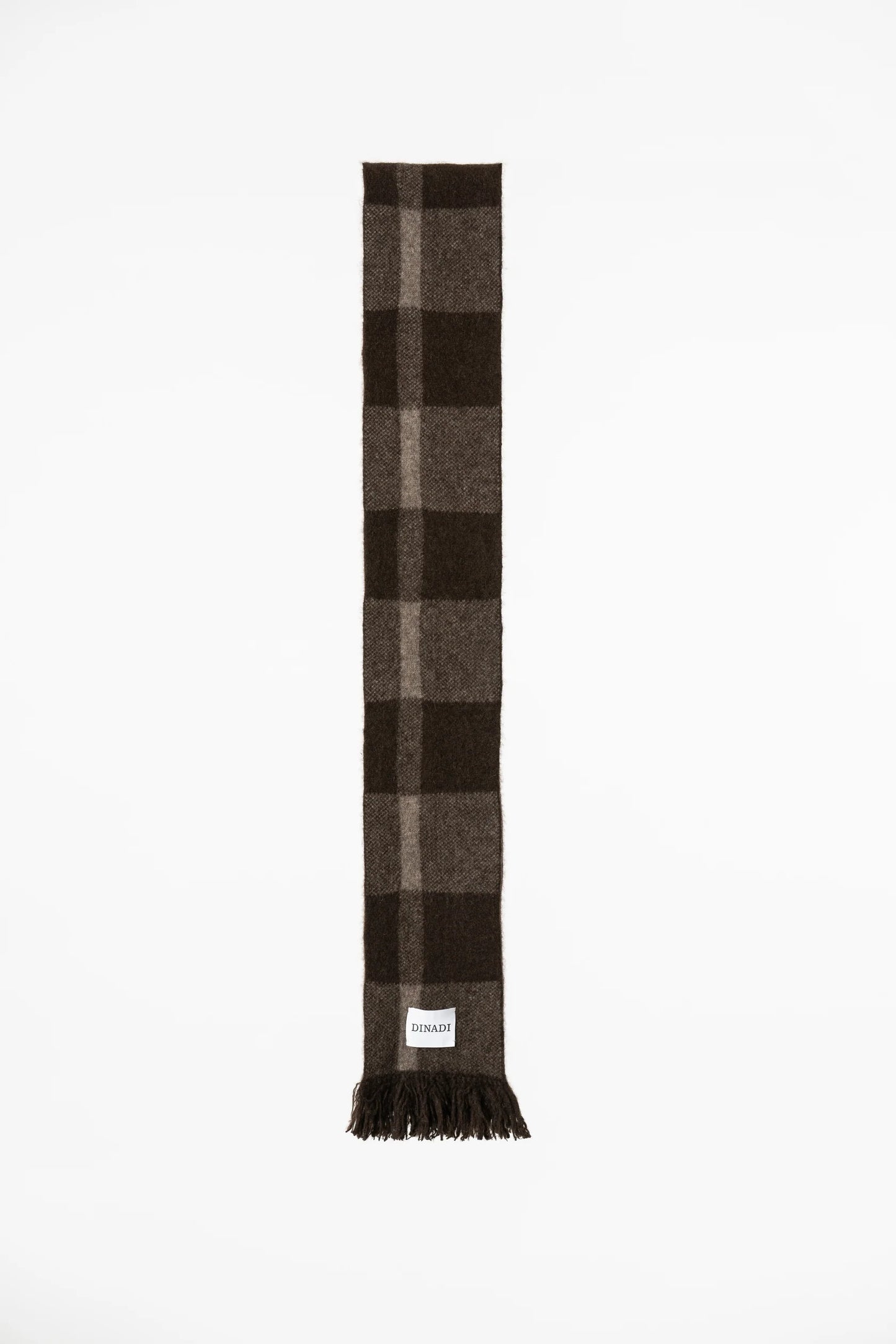 Dinadi - FW 24 - Yak Wool Plaid Scarf - front 4