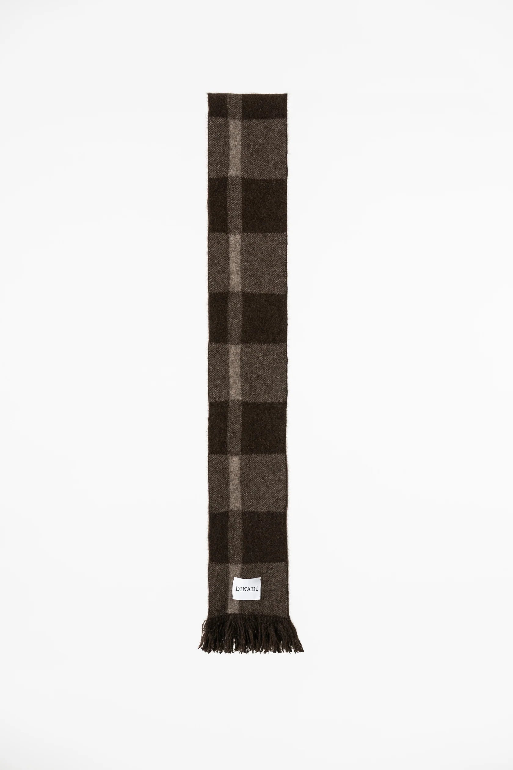 Dinadi - FW 24 - Yak Wool Plaid Scarf - front 4