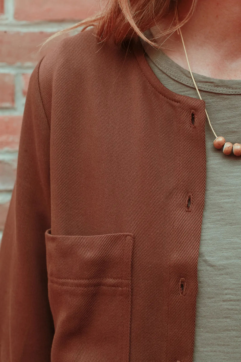 FW23 - Eve Gravel Walter top in Cafe