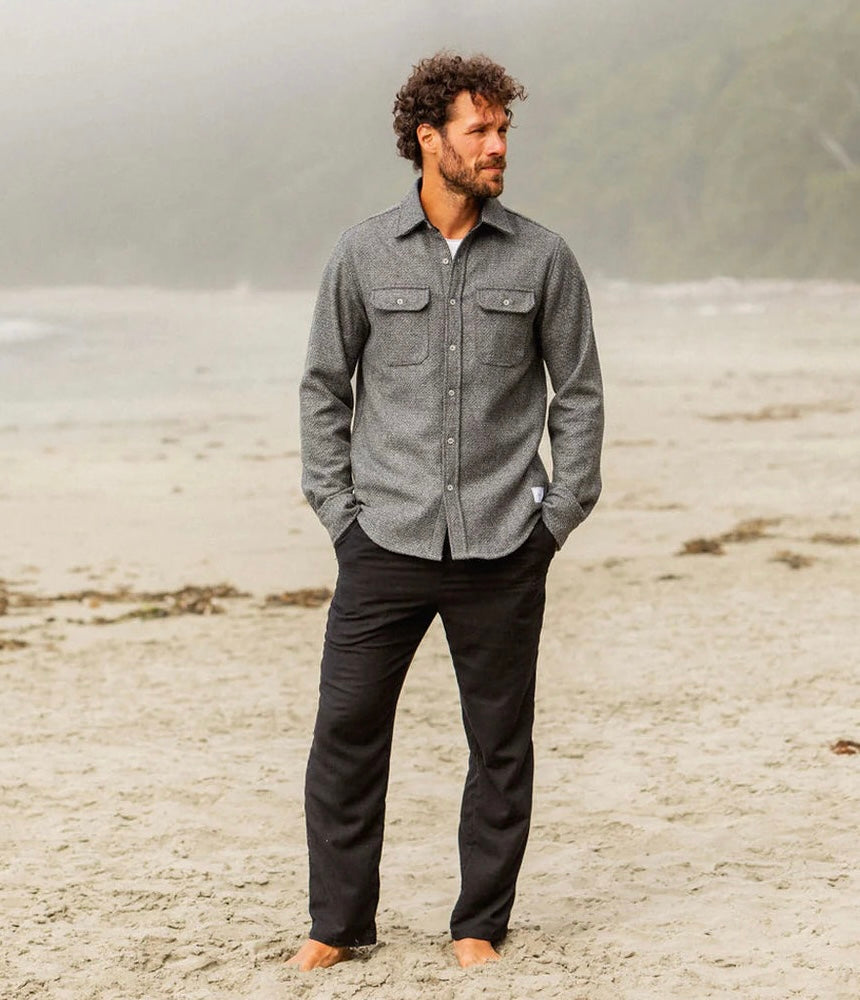 FW24 - Anián - Men's Berlino Wool Button-Up in Slate