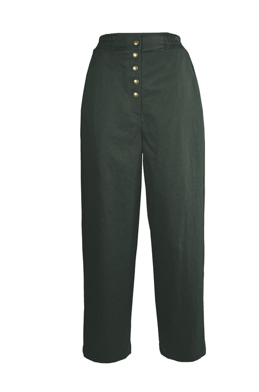 FW24 - Joseph Pants in Cypress Twill - Melow - on display front 1