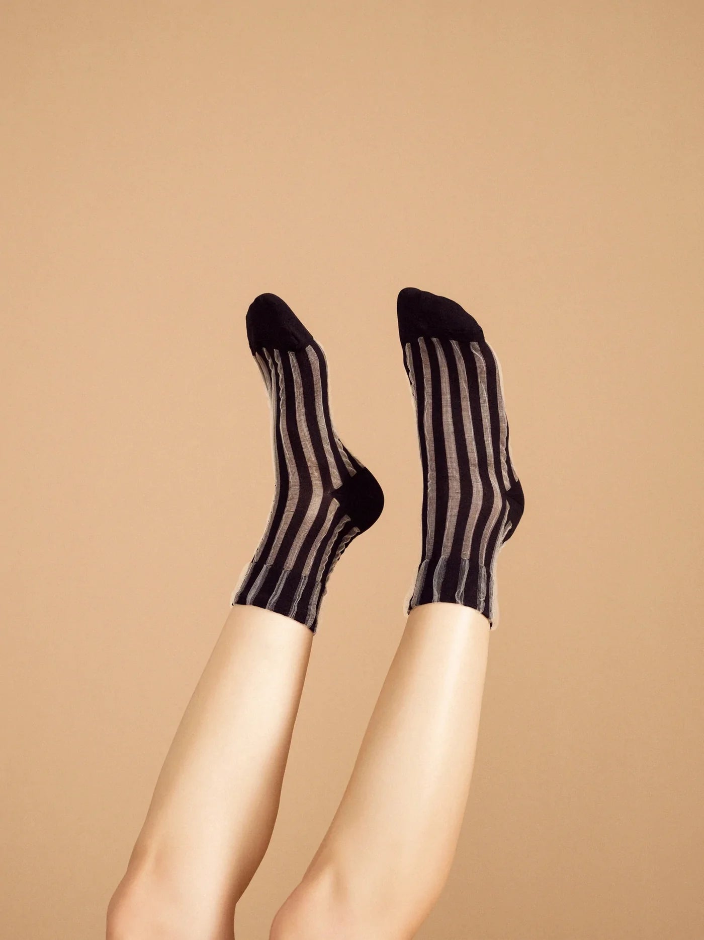 FW24 - hansel from basel Mykonos Sheer Short Crew in Black 1 