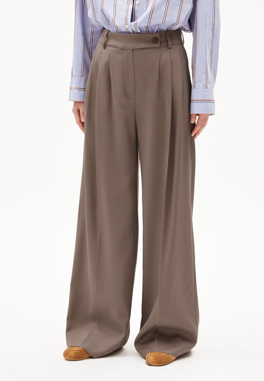 KAAYUA Pants in Walnut Cream - Wide Leg