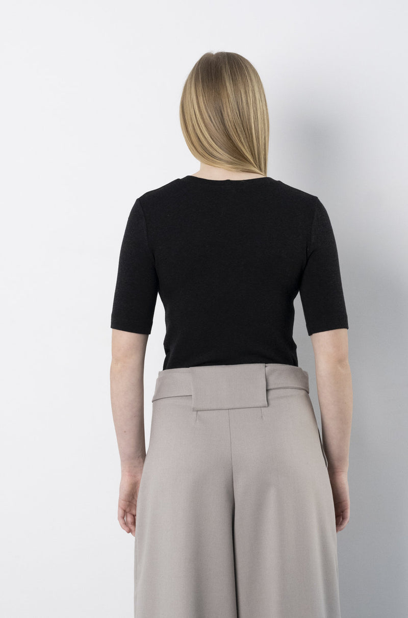 Paul T-Shirt in Black Knit