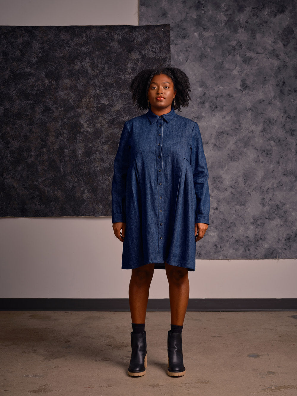 Jennifer Glasgow - Inari Dress in Denim
