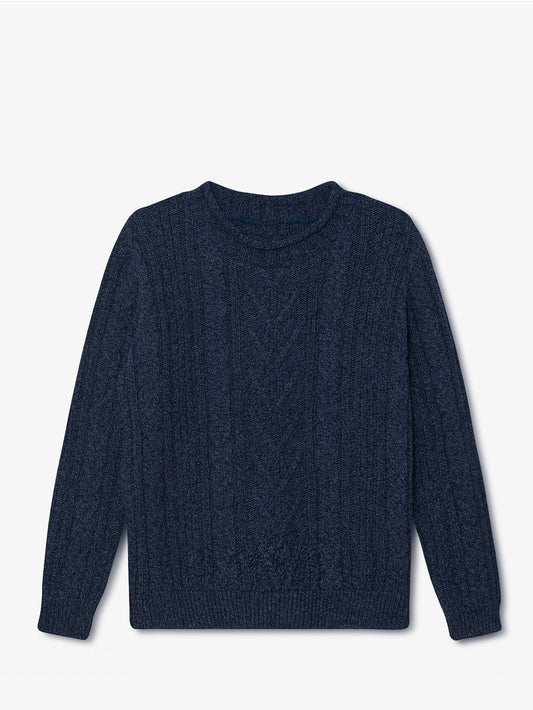 Tweed Sweater in Denim