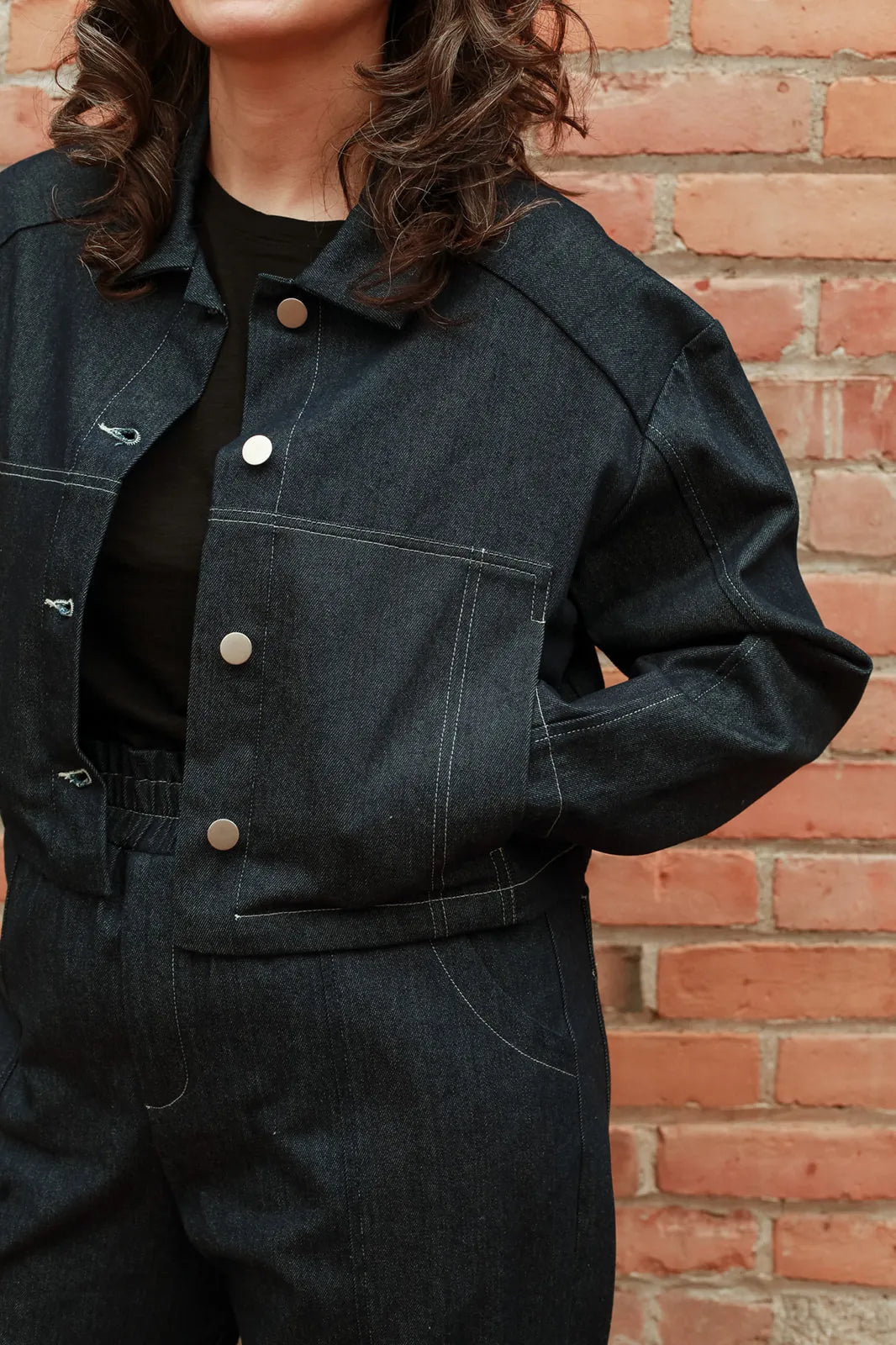 Eve Gravel - Fall 23/24 Houston denim jacket in dark denim