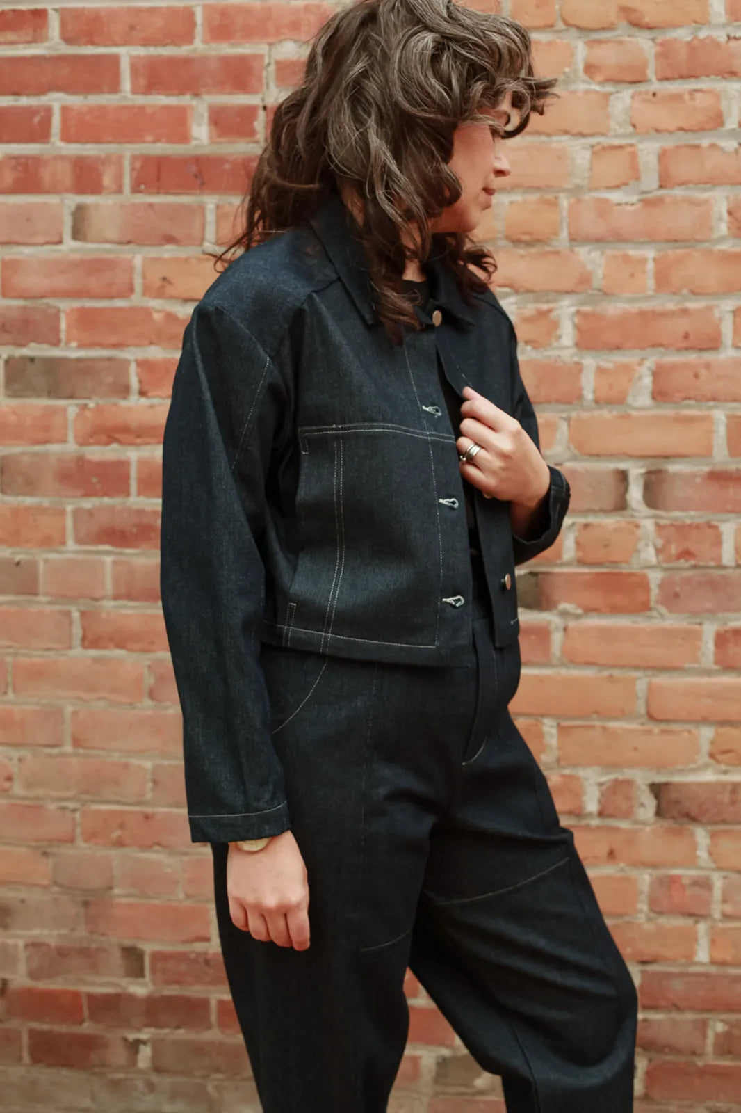 Eve Gravel - Fall 23/24 Houston denim jacket in dark denim