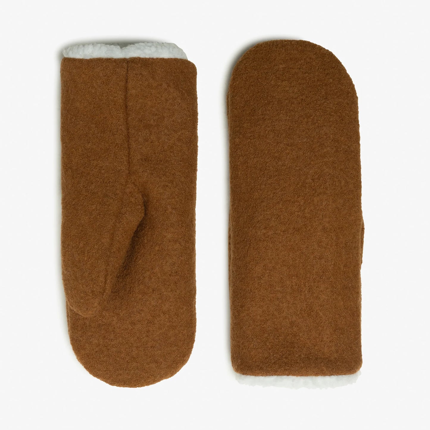 Milo & Dexter Classic Wool Mittens in Burnt Orange Fall 23/24