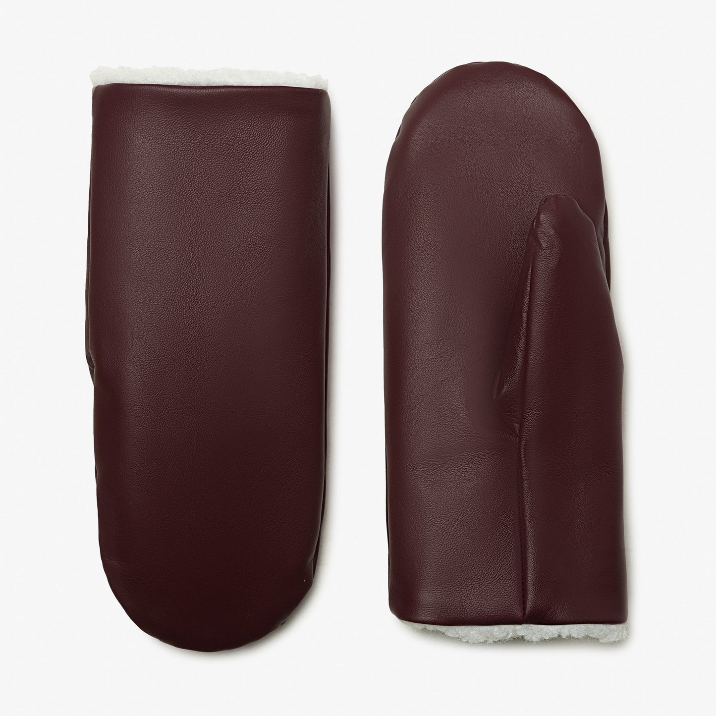 Milo & Dexter Leather Mittens in Scarlet Fall 23/24