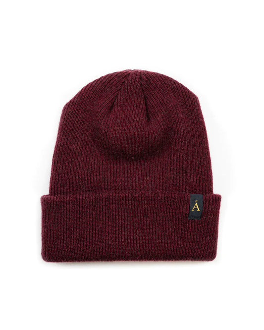 Anián Recycled Cashmere Toque in Merlot Fall 23/24