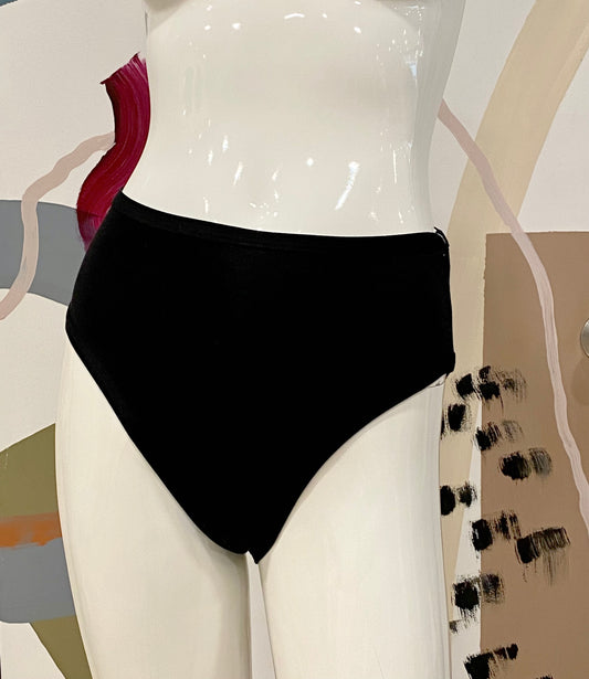 Mary Young - SS24 - Alta High Brief in Black - on mannequin Front 1