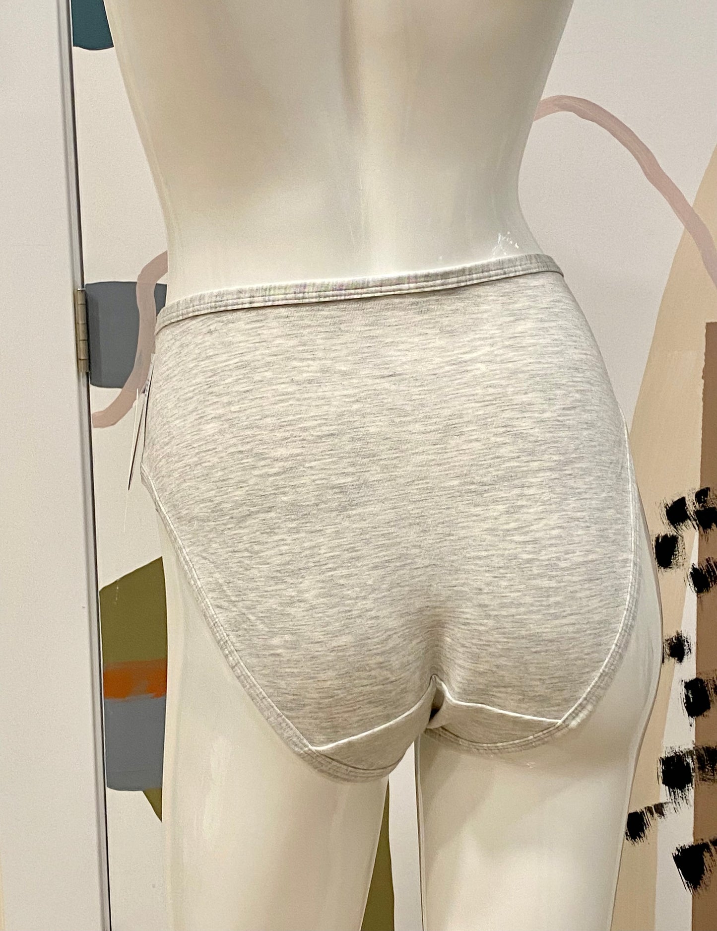 SS24 - Mary Young - Alta High Brief in Oatmeal - on mannequin back 2