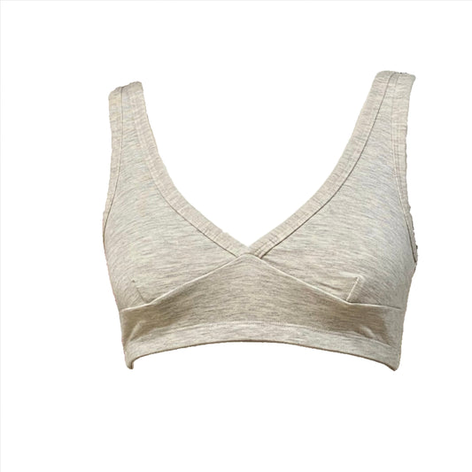 SS24 - Mary Young - Eden Bra in Oatmeal - on mannequin front 1