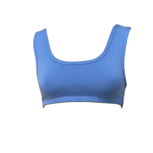 SS24 - Mary Young - Mayes Bra in Cornflower  - On mannequin front 1