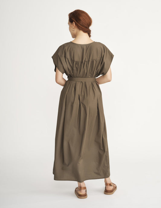 The Tower Dress in Khaki