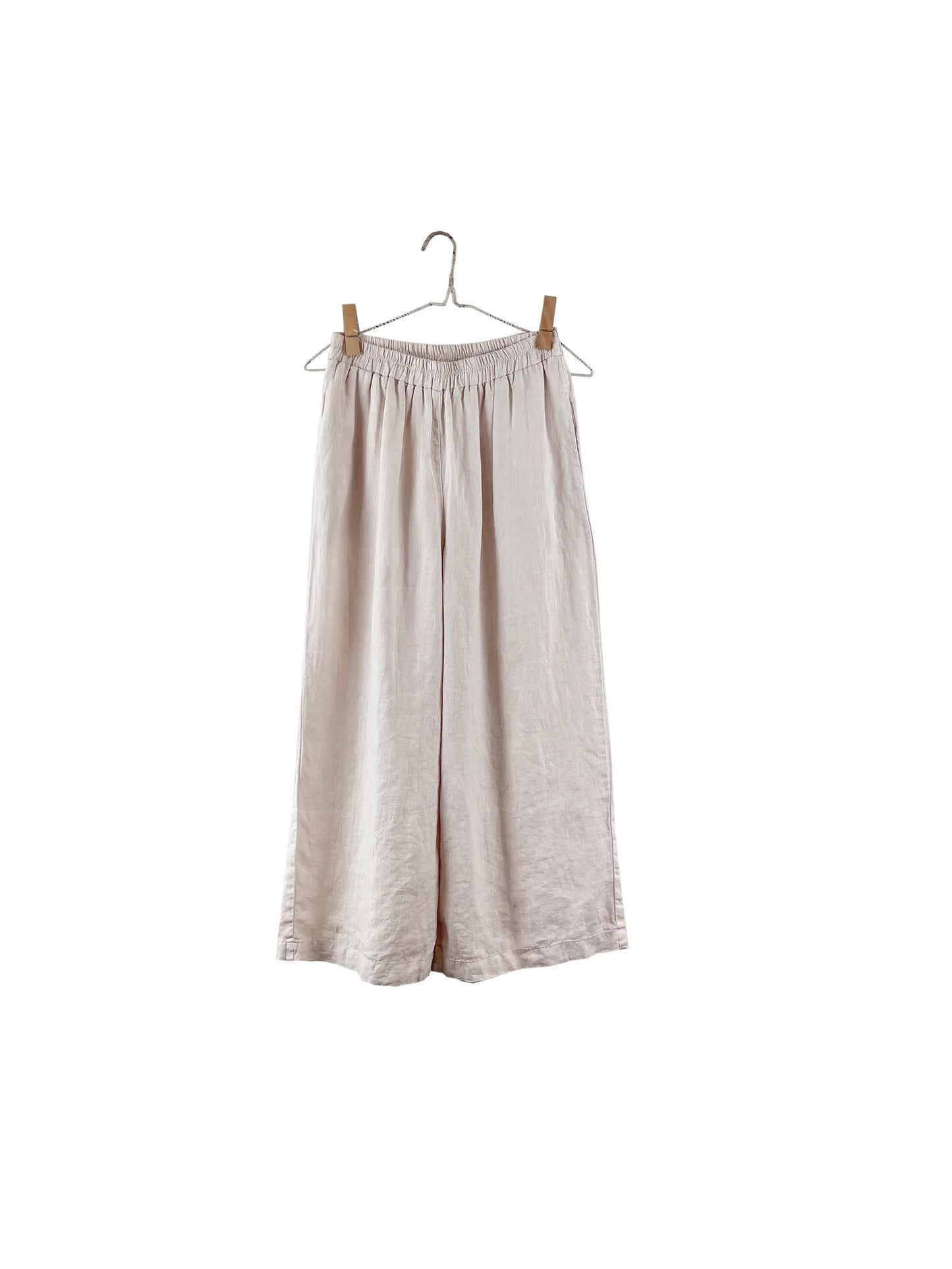 SS24 - It is Well L.A - SS24 - Wide Linen Pant in Natural - display front 2