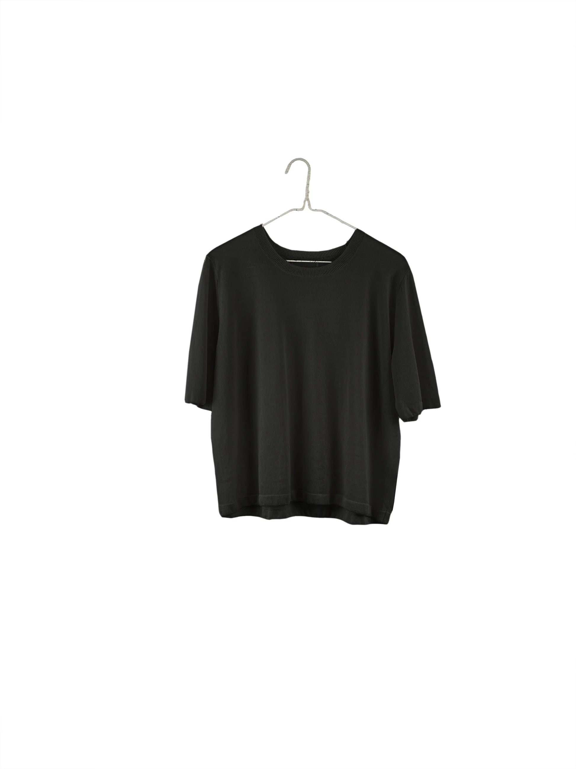 Black short sleeve sweater discount