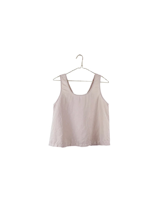 SS24 - It is Well L.A - Reversible Linen Tank in Natural - front display 1