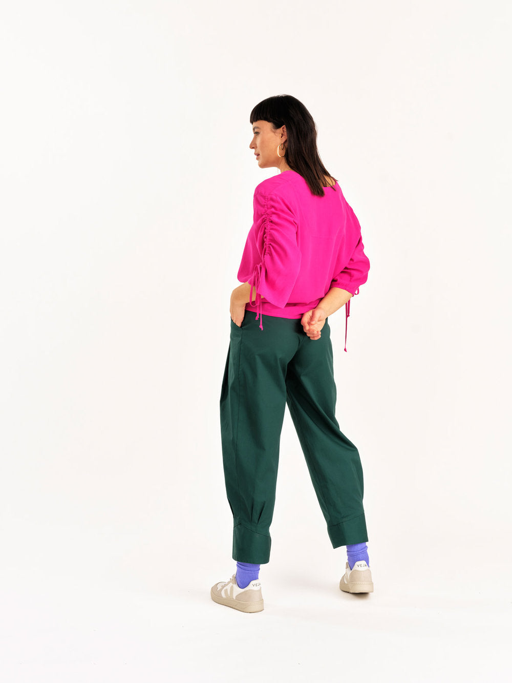 Jennifer Glasgow - FW24 - Ceres Pant in Forest - on model back 2