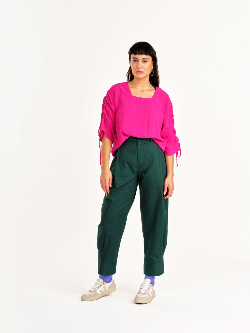 Jennifer Glasgow - FW24 - Ceres Pant in Forest - on model front 1