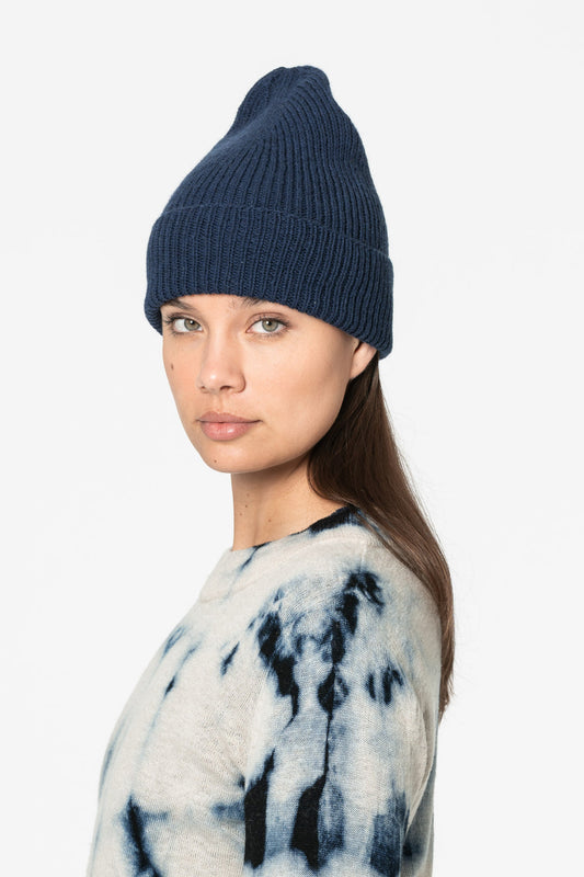 Merino Handknit Rib Hat