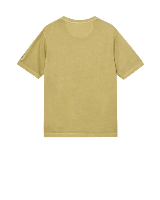 MOS MOSH Gallery Step Faded Short Sleeve T-Shirt in Moss – available in Canada - back view flatlay in Kelowna