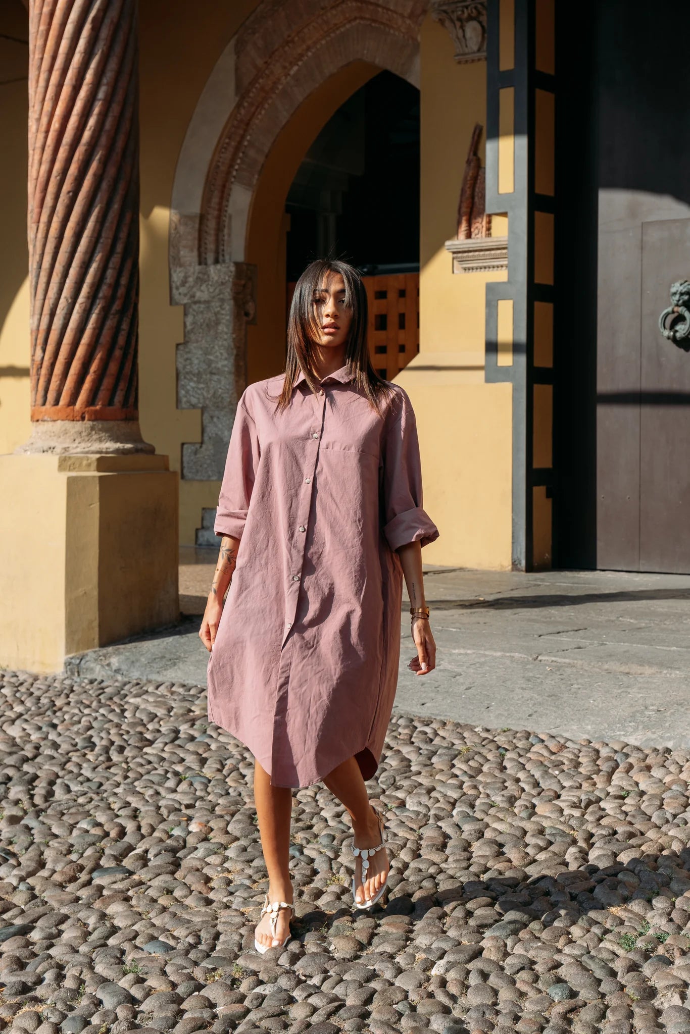 Manila Dress in Raspberry