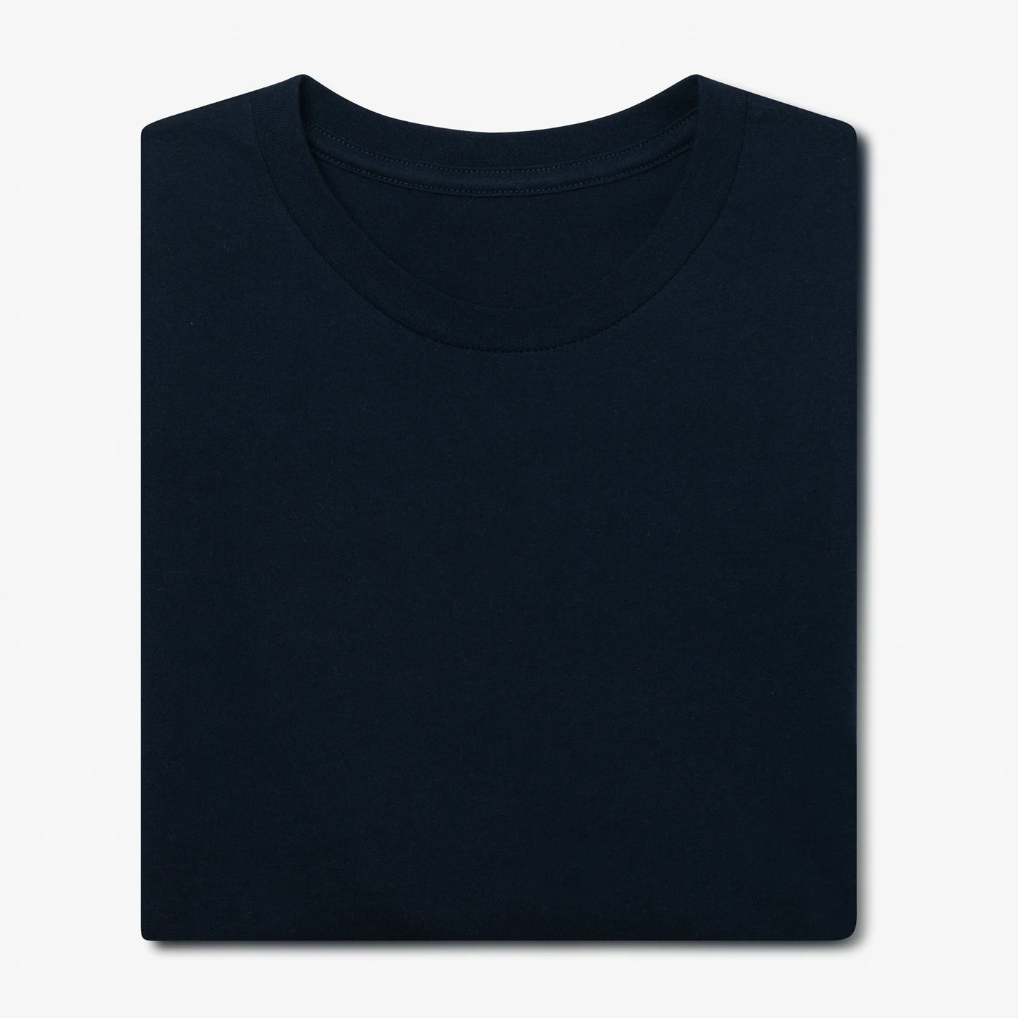 Milo & Dexter - FW24 - Classic Cotton T-Shirt in Navy - on display folded 2 