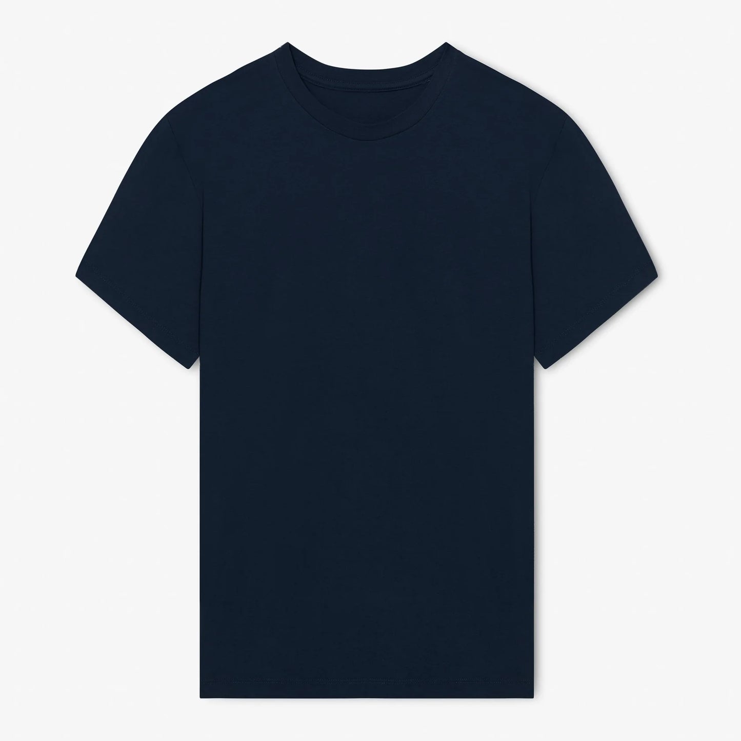 Milo & Dexter - FW24 - Classic Cotton T-Shirt in Navy - on display front 1 