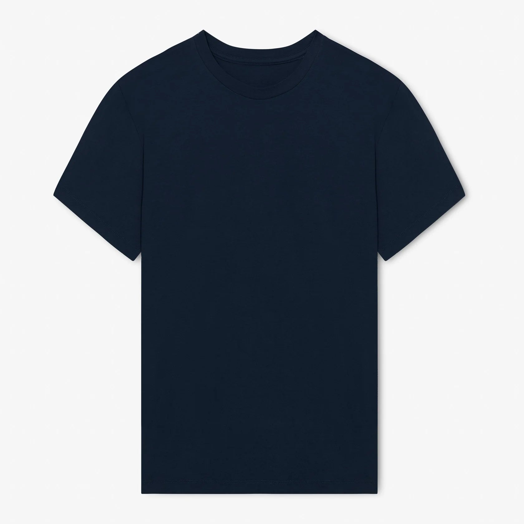 Milo & Dexter - FW24 - Classic Cotton T-Shirt in Navy - on display front 1 