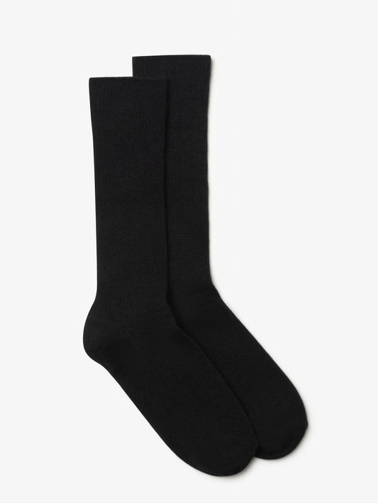 Milo & Dexter - FW24 - Everyday Classics Cashmere Socks in Black - 1 
