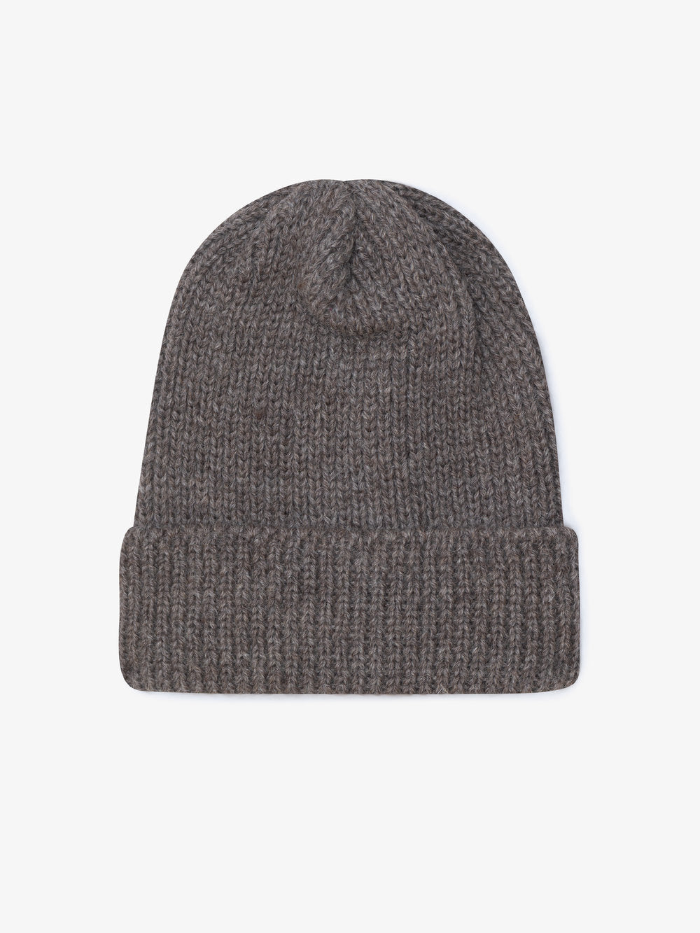 Milo & Dexter - FW24 - Hand Knit Wool Toque in Fisherman Grey - on display 