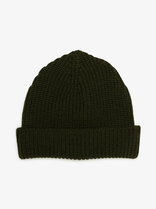Milo & Dexter - FW24 - Merino Beanie in Forest Green - 