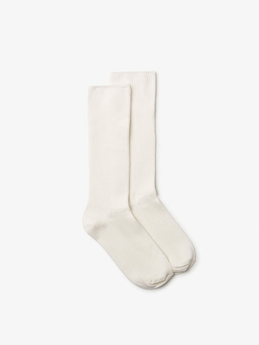 Milo & Dexter - cashmere socks in white 1 