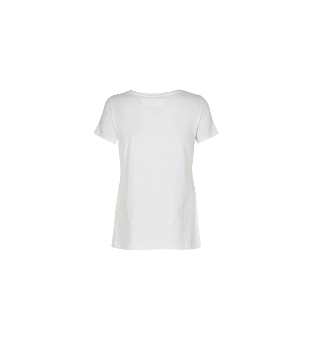White t-shirt on a white background