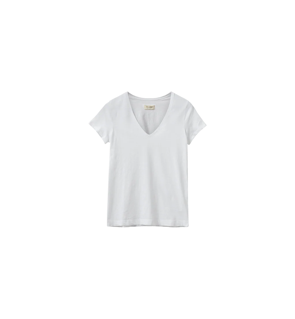 White t-shirt on a white background