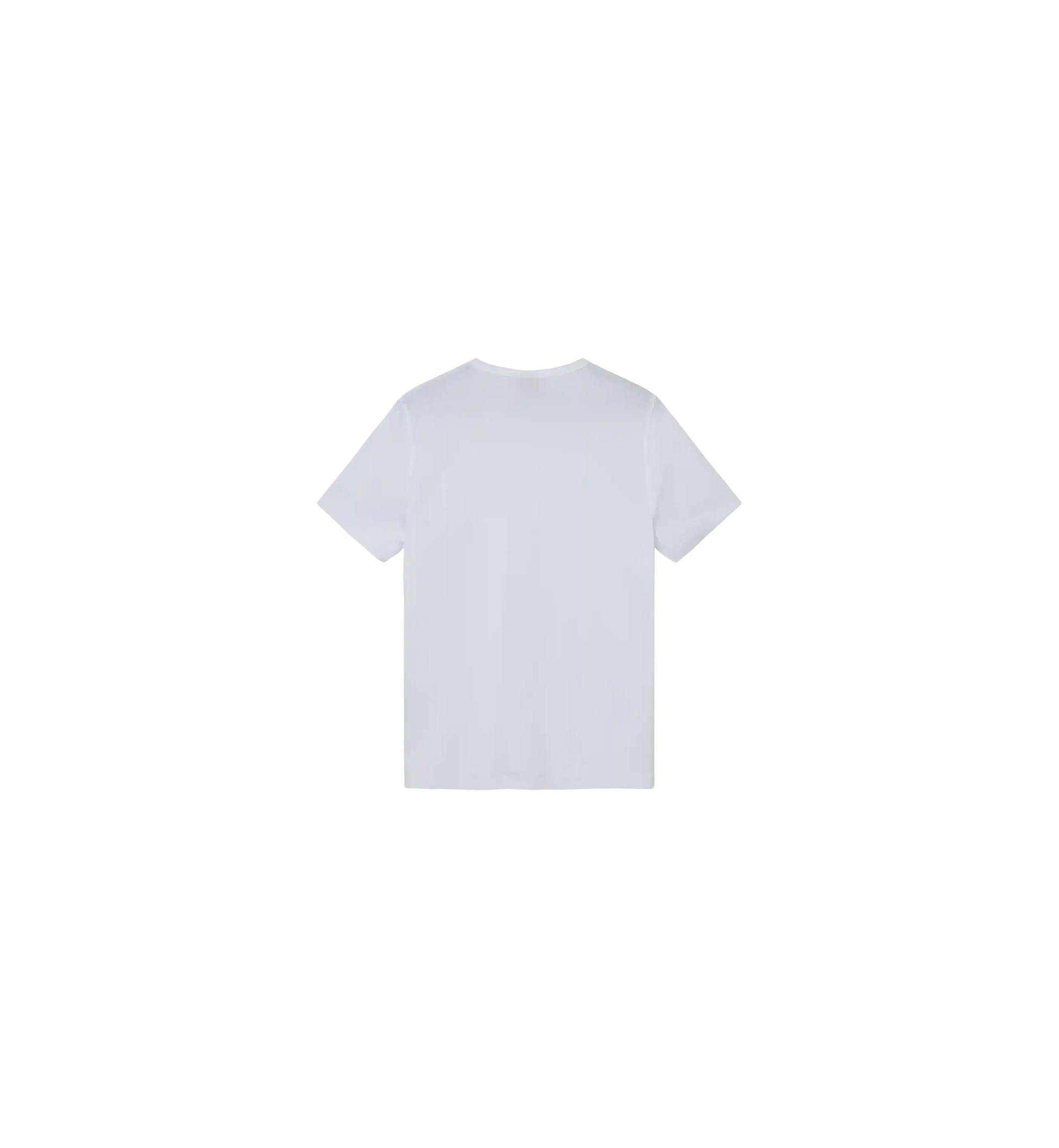back view Mos Mosh Gallery V-neck tee in white at Textile Apparel Kelowna
