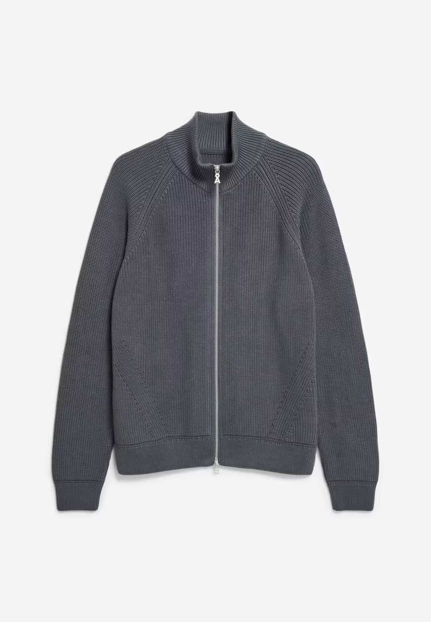 SS25 - ARMEDANGELS - Aartyom Knit Sweater in Space Steel - display 5 
