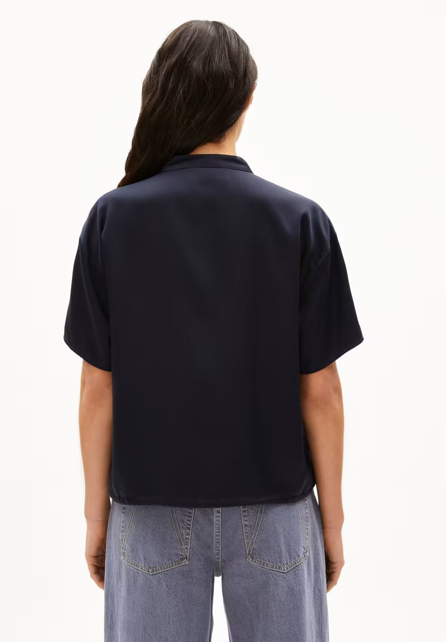 SS25 - ARMEDANGELS - Baraahe Blouse in Night Sky - back 2 