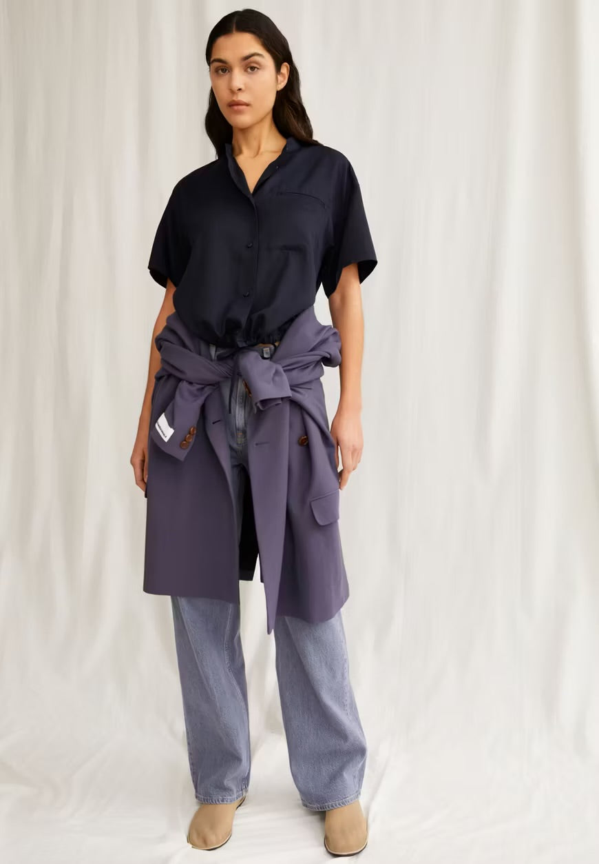 SS25 - ARMEDANGELS - Baraahe Blouse in Night Sky - front 5