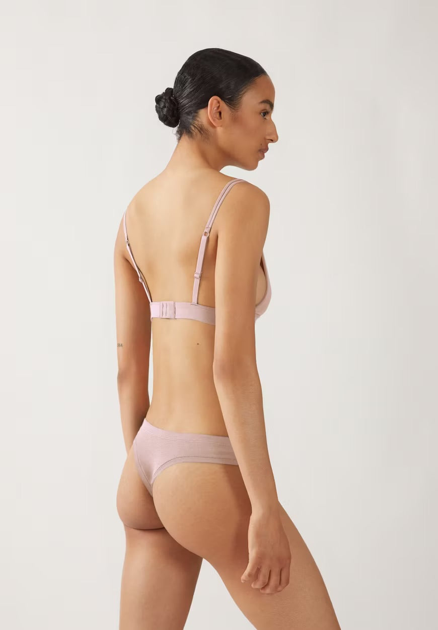 SS25 - ARMEDANGELS -  Faara String Underwear - grey blush back 2 